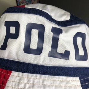 POLO (RALPH LAUREN) : RED, WHITE, BLUE BUCKET HAT - XL (NWT)